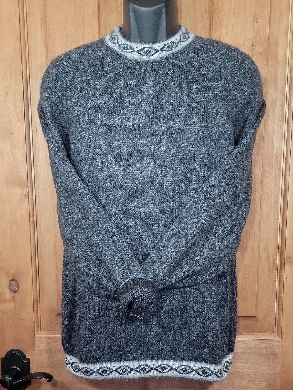 Peruvian Alpaca Wool Crewneck Sweater Unisex